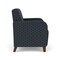 Lesro Siena Lounge Reception Wide Guest Chair, Walnut, RS Night Sky Upholstery SN1201 - alternate 2